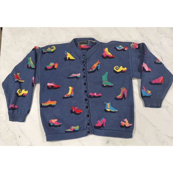 Christine Foley Sweaters - Christine Foley Shoes Sweater Cardigan Sz 2 Art to Wear Vintage